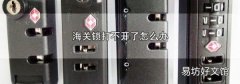 海关锁打不开了怎么办