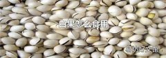 白果怎么食用