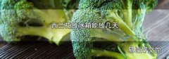 西兰花放冰箱能放几天