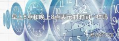 早上8点和晚上8点表示的时间一样吗
