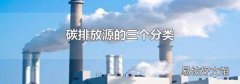 碳排放源的三个分类