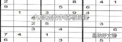 九宫格数字填写规律
