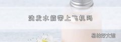 洗发水能带上飞机吗