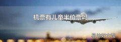 机票有儿童半价票吗
