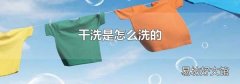 干洗是怎么洗的