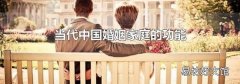 當代中國婚姻家庭的功能