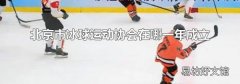 北京市冰球运动协会在哪一年成立