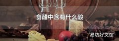 食醋中含有什么酸