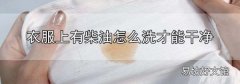 衣服上有柴油怎么洗才能干凈