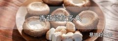 香菇能放多久
