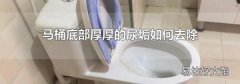 马桶底部厚厚的尿垢如何去除