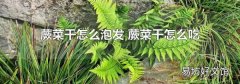 蕨菜干怎么泡發 蕨菜干怎么吃