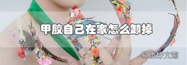 甲膠自己在家怎么卸掉