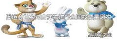 奥运会首次对吉祥物进行全国投票是哪次