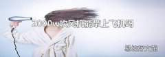 2000w吹風機能帶上飛機嗎