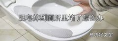 肥皂掉到廁所里堵了怎么辦