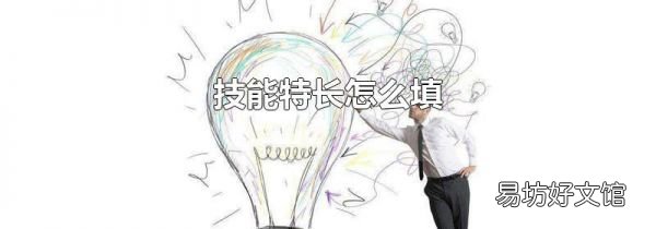 技能特長怎么填
