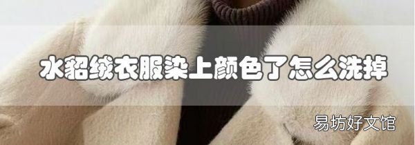 水貂絨衣服染上顏色了怎么洗掉
