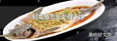 鱘龍魚怎么處理干凈