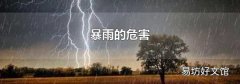 暴雨的危害