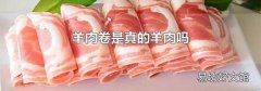 羊肉卷是真的羊肉嗎