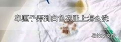 車厘子弄到白色衣服上怎么洗