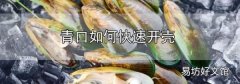 青口如何快速開殼