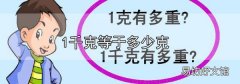 1千克等于多少克