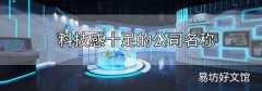 科技感十足的公司名稱