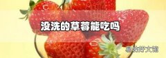 沒洗的草莓能吃嗎