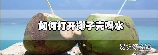 如何打開椰子殼喝水