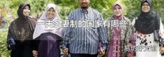 一夫多妻制的國家有哪些