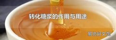 轉化糖漿的作用與用途