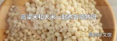 高粱米和大米一起煮飯能熟嗎