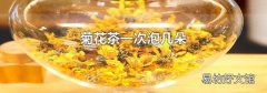 菊花茶一次泡幾朵