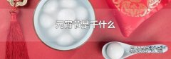 元宵節是干什么