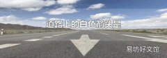 道路上的白色箭頭是