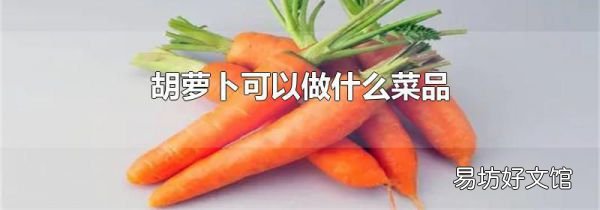 胡蘿卜可以做什么菜品