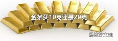 金條買10克還是20克