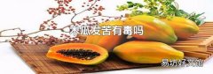 木瓜发苦有毒吗