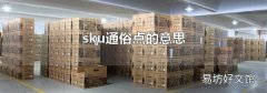 sku通俗點的意思