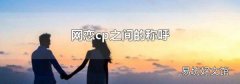 网恋cp之间的称呼
