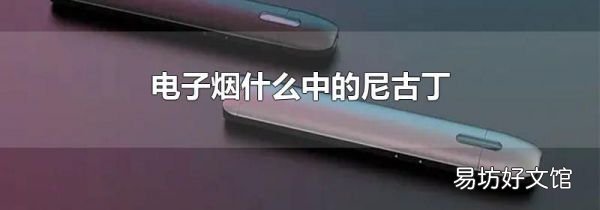 電子煙什么中的尼古丁