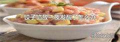 餃子餡放一夜發酸了怎么辦
