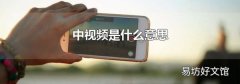 中視頻是什么意思