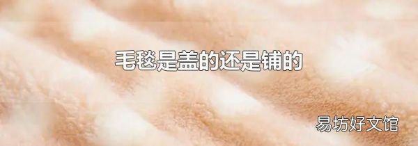 毛毯是蓋的還是鋪的