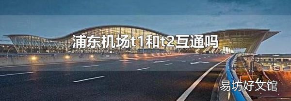浦東機場t1和t2互通嗎