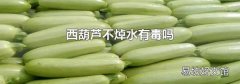 西葫蘆不焯水有毒嗎