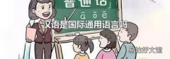 汉语是国际通用语言吗