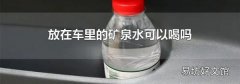 放在车里的矿泉水可以喝吗